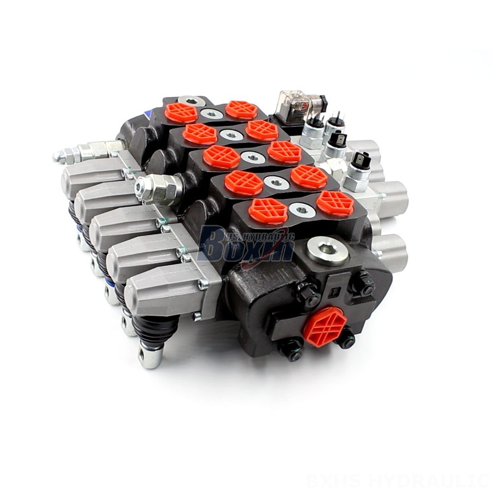 Distributeur Hydraulique 24v Industrial Hydraulic Control: 5 Spool Sectional Directional Valve main image